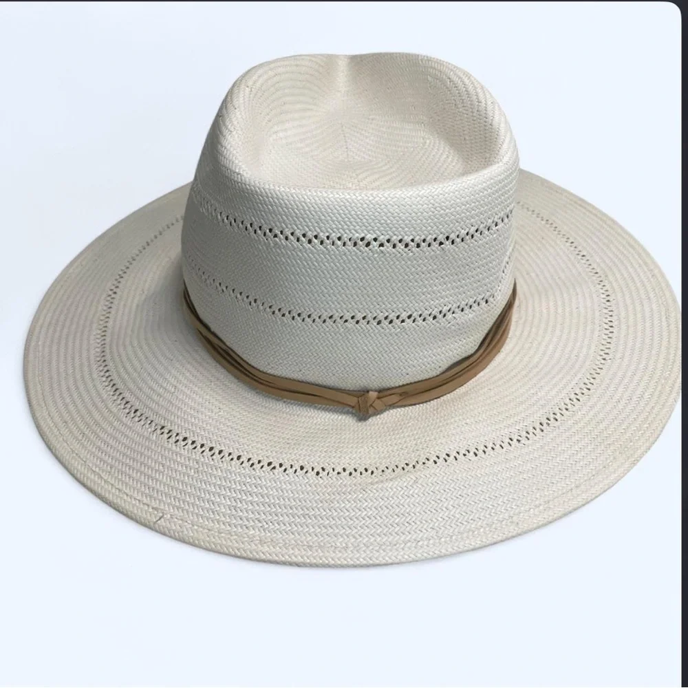 Gigi Pip ARLO RANCHER FEDORA STRAW HAT in White​